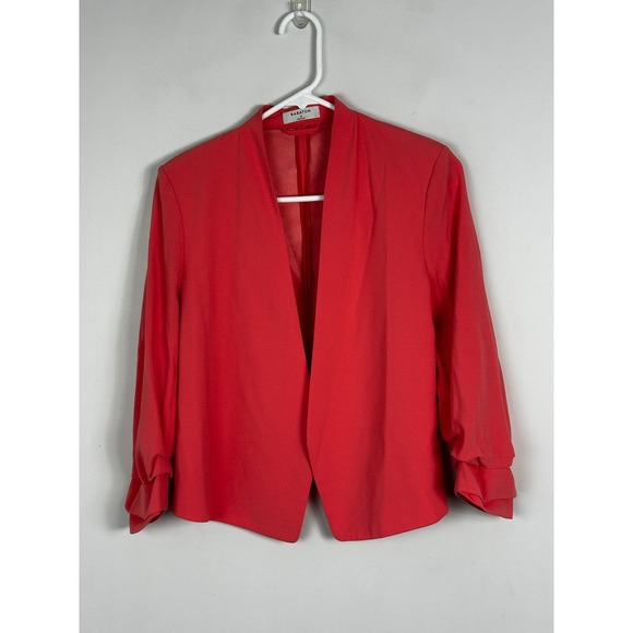 Aritzia Babaton Power Waist Blazer Jacket Coral Peach Sz 8 Style 68192 Cropped - Picture 15 of 16